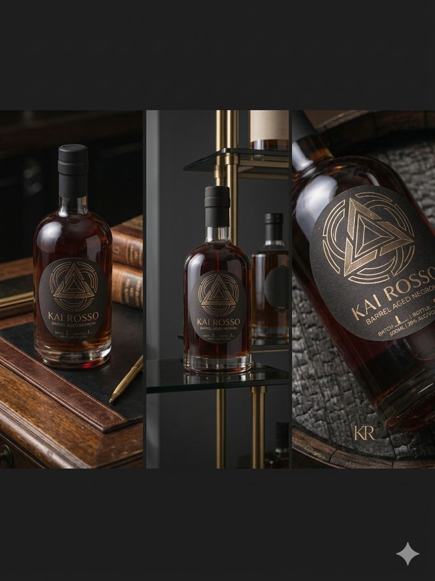 A numbered Kai Rosso bottle, presented as a gift.